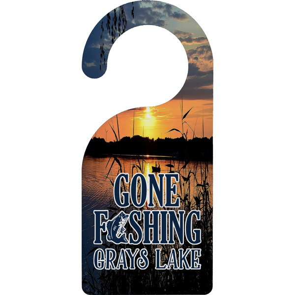 Custom Gone Fishing Door Hanger (Personalized)