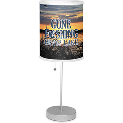 Gone Fishing Lamp with Drum Shade (Personalized)