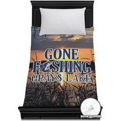 Gone Fishing Duvet Cover - Twin XL (Personalized)