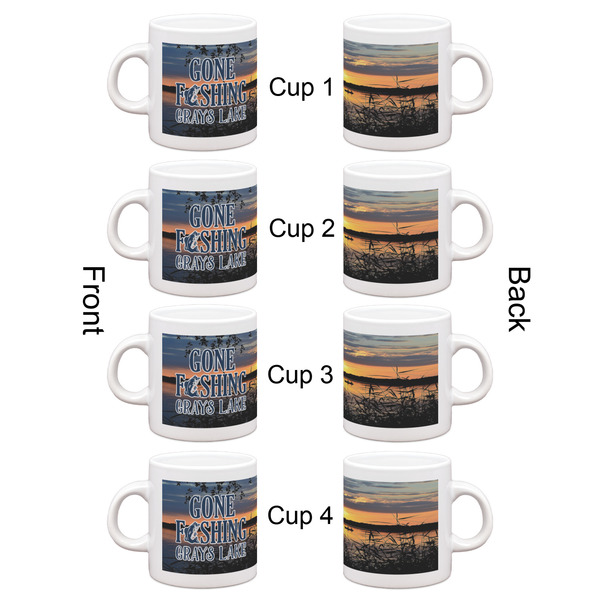 Hunting / Fishing Quotes and Sayings Espresso Cup Set of 4 - Apvl