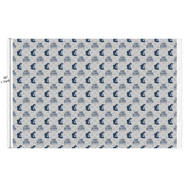 Gone Fishing Fabric Full Yard