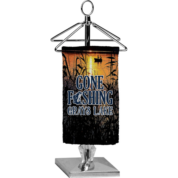 Custom Gone Fishing Finger Tip Towel - Full Print (Personalized)