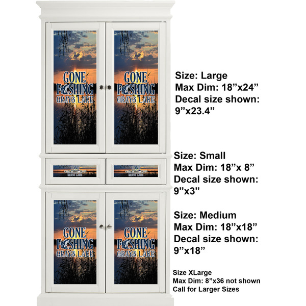 Hunting / Fishing Quotes and Sayings Full Cabinet (Show Sizes)