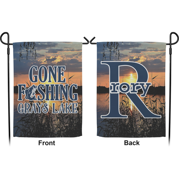 Hunting / Fishing Quotes and Sayings Garden Flag - Double Sided Front and Back
