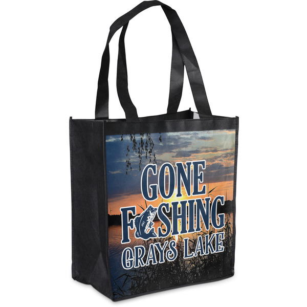 Custom Gone Fishing Grocery Bag (Personalized)
