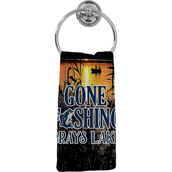 Custom Gone Fishing Hand Towel - Full Print (Personalized)