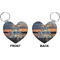 Hunting / Fishing Quotes and Sayings Heart Keychain (Front + Back)