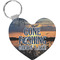 Hunting / Fishing Quotes and Sayings Heart Keychain (Personalized)