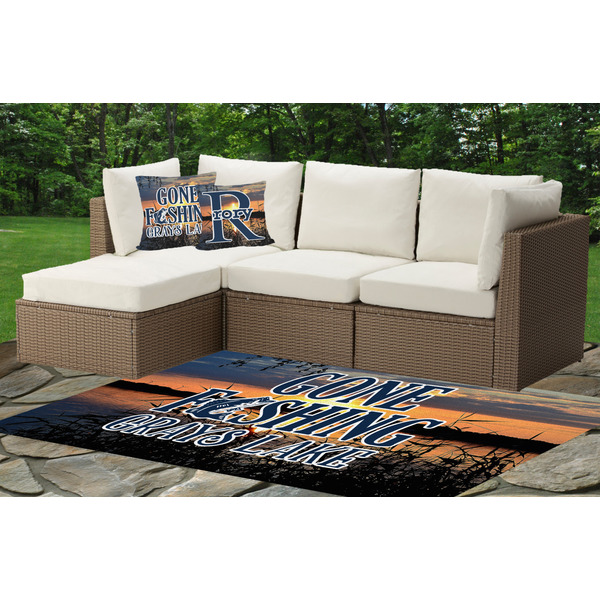 Hunting / Fishing Quotes and Sayings Indoor / Outdoor Rug & Cushions