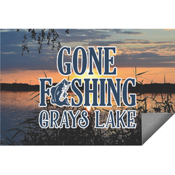 Gone Fishing Indoor / Outdoor Rug - 3'x5' (Personalized)