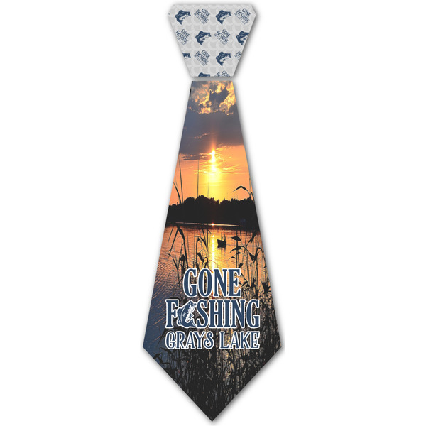 Custom Gone Fishing Iron On Tie - 4 Sizes (Personalized)