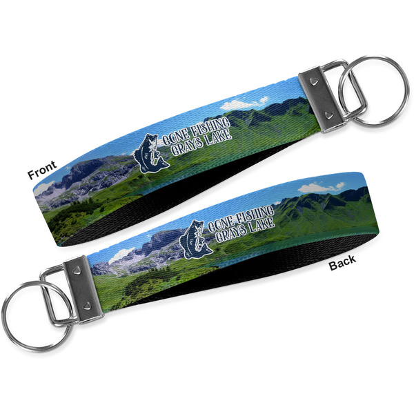 Hunting / Fishing Quotes and Sayings Key-chain - Metal and Nylon - Front and Back