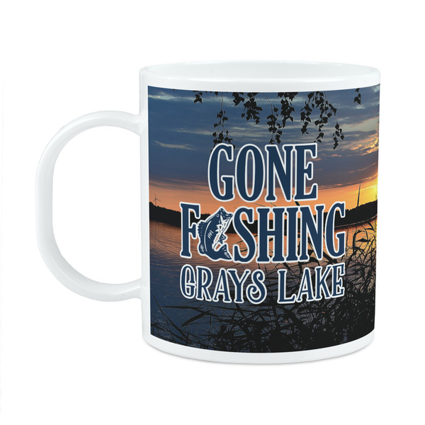 Custom Gone Fishing Plastic Kids Mug (Personalized)