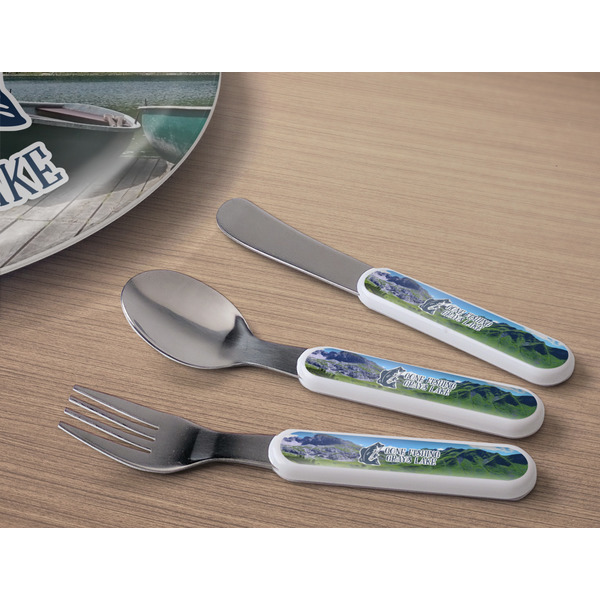 Gone Fishing Kids Flatware w/ Plate