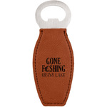 Gone Fishing Leatherette Bottle Opener (Personalized)