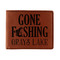 Hunting / Fishing Quotes and Sayings Leather Bifold Wallet - Single