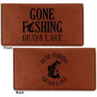 Fishing Quotes Leatherette Checkbook Cover