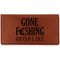 Gone Fishing Leatherette Checkbook Holder - Single Sided (Personalized)