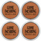 Hunting / Fishing Quotes and Sayings Leather Coaster Set of 4