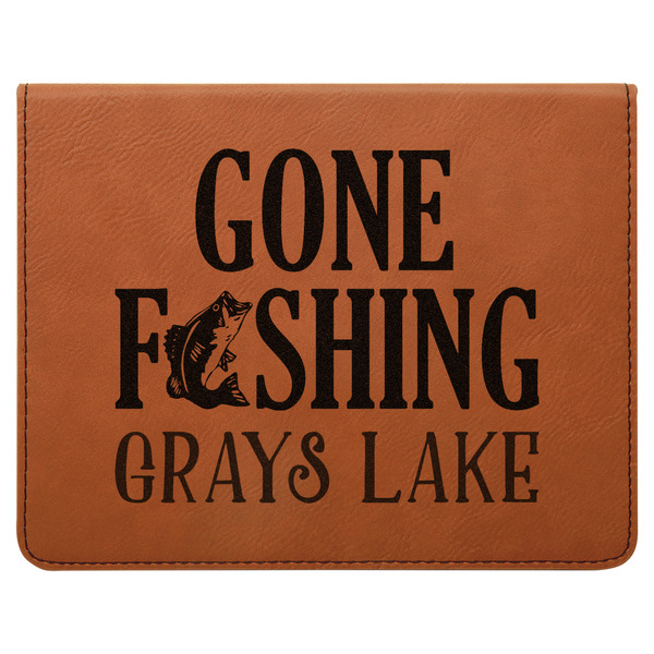 Hunting / Fishing Quotes and Sayings Leatherette 4-Piece Wine Tool Set Flat