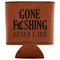 Hunting / Fishing Quotes and Sayings Leatherette Can Sleeve - Flat