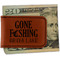 Hunting / Fishing Quotes and Sayings Leatherette Magnetic Money Clip - Front
