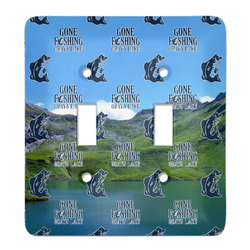 Gone Fishing Light Switch Cover (2 Toggle Plate) (Personalized)