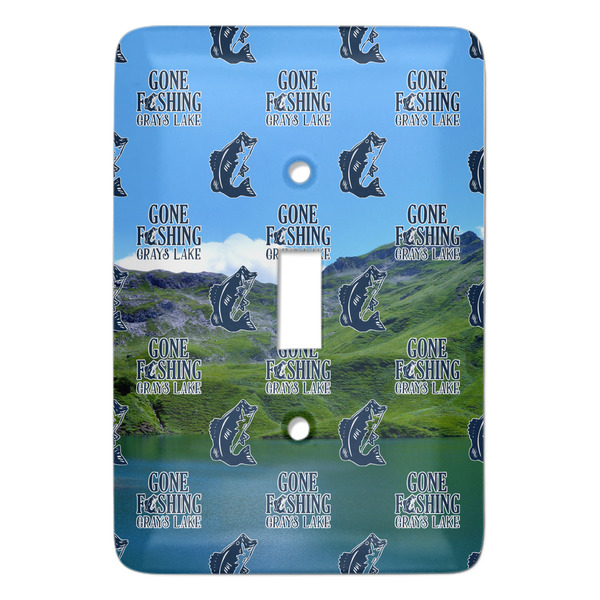 Custom Gone Fishing Light Switch Cover (Single Toggle) (Personalized)