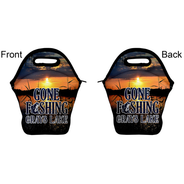 Hunting / Fishing Quotes and Sayings Lunch Bag - Front and Back