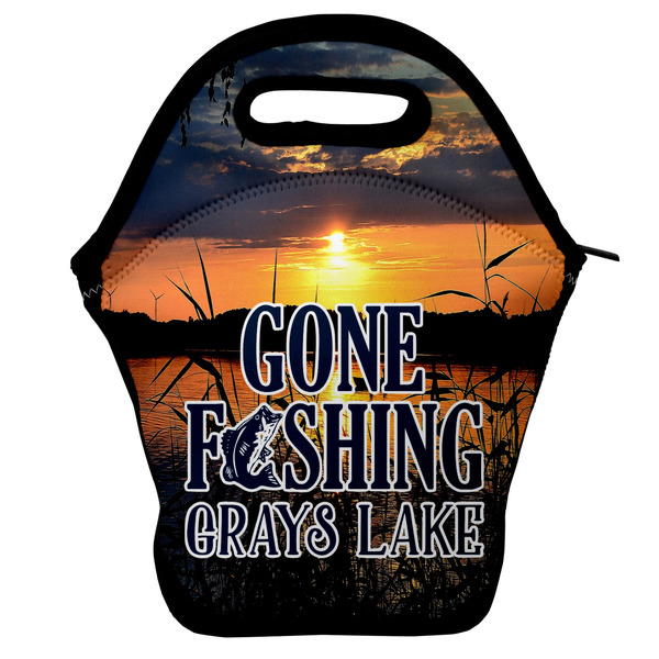 Custom Gone Fishing Lunch Bag w/ Photo