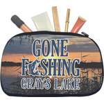 Gone Fishing Makeup / Cosmetic Bag - Medium (Personalized)
