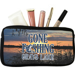 Gone Fishing Makeup / Cosmetic Bag - Small (Personalized)