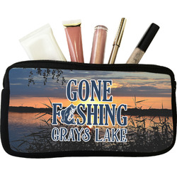 Gone Fishing Makeup / Cosmetic Bag - Small (Personalized)