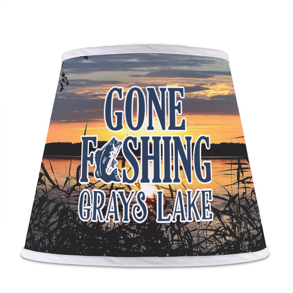 Gone Fishing Poly Film Empire Lampshade - Front View