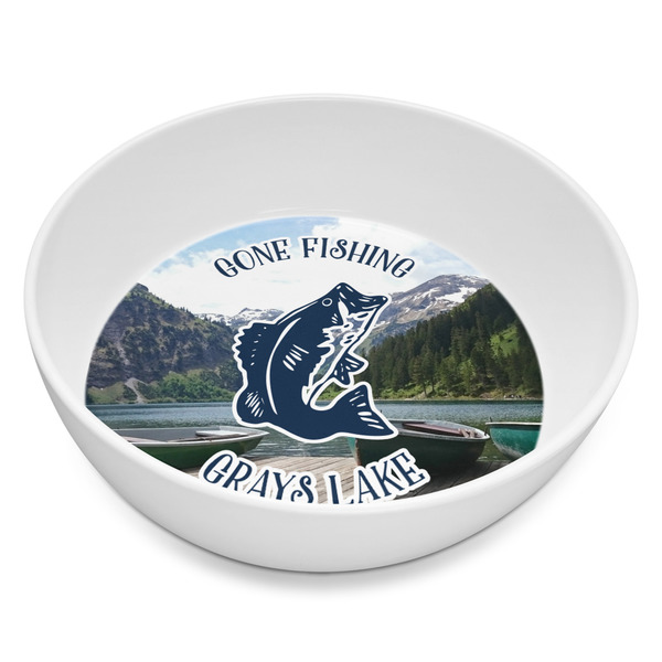 Custom Gone Fishing Melamine Bowl - 8 oz (Personalized)