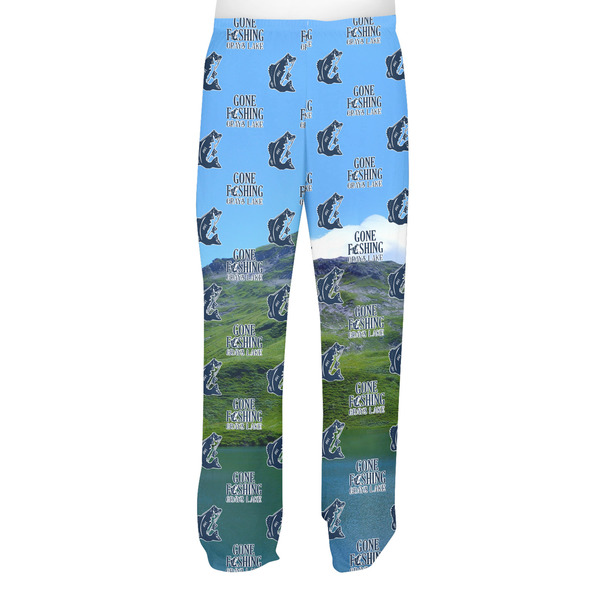 Hunting / Fishing Quotes and Sayings Men's Pjs Back - on model