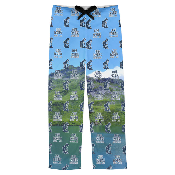 Custom Gone Fishing Mens Pajama Pants (Personalized)