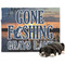 Gone Fishing Dog Blanket - Regular (Personalized)