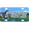 Gone Fishing Mini / Bicycle License Plate (4 Holes) (Personalized)
