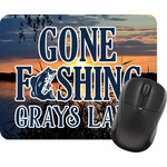 Gone Fishing Rectangular Mouse Pad (Personalized)
