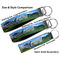 Hunting / Fishing Quotes and Sayings Multiple Key Ring comparison sizes