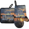 Gone Fishing Right Oven Mitt & Pot Holder Set w/ Photo