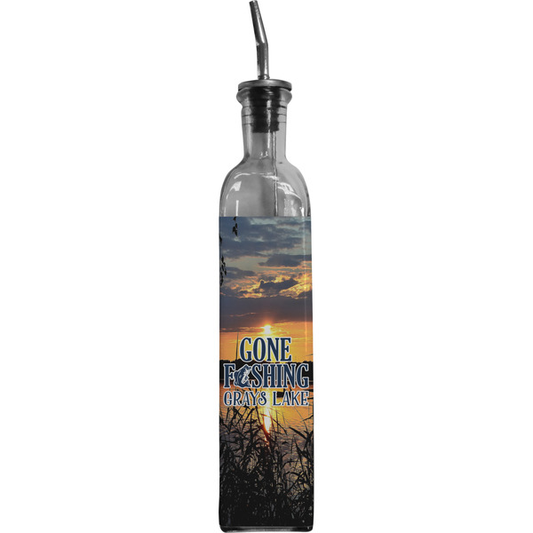 Custom Gone Fishing Oil Dispenser Bottle (Personalized)