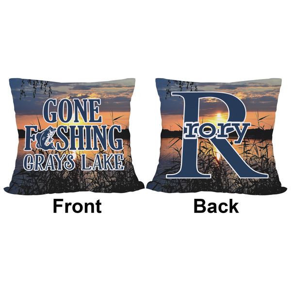 Hunting / Fishing Quotes and Sayings Outdoor Pillow - 18x18