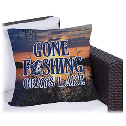 Gone Fishing Outdoor Pillow (Personalized)