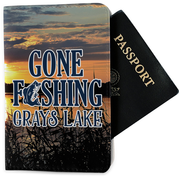 Custom Gone Fishing Passport Holder - Fabric (Personalized)