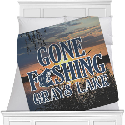 Gone Fishing Minky Blanket (Personalized)