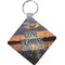 Gone Fishing Diamond Plastic Keychain w/ Photo