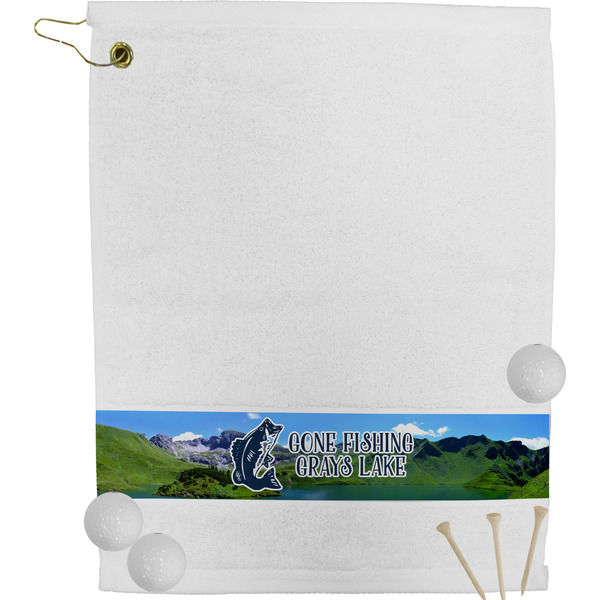 Custom Gone Fishing Golf Bag Towel (Personalized)