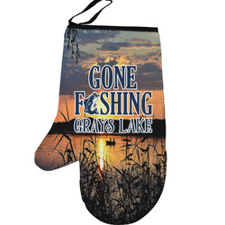 Gone Fishing Left Oven Mitt (Personalized)